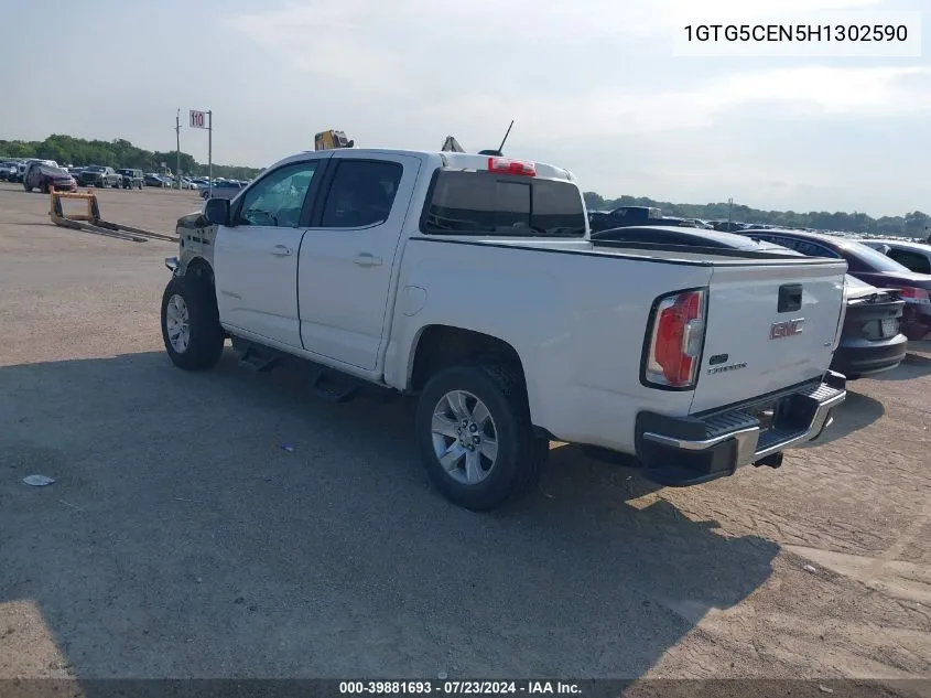 2017 GMC Canyon Sle VIN: 1GTG5CEN5H1302590 Lot: 39881693