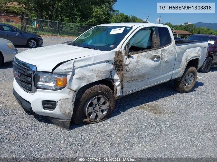 2017 GMC Canyon VIN: 1GTH6BEN9H1303818 Lot: 40077447