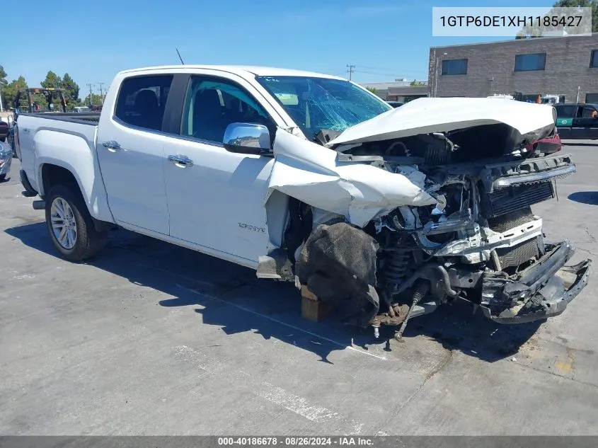 2017 GMC Canyon Slt VIN: 1GTP6DE1XH1185427 Lot: 40186678