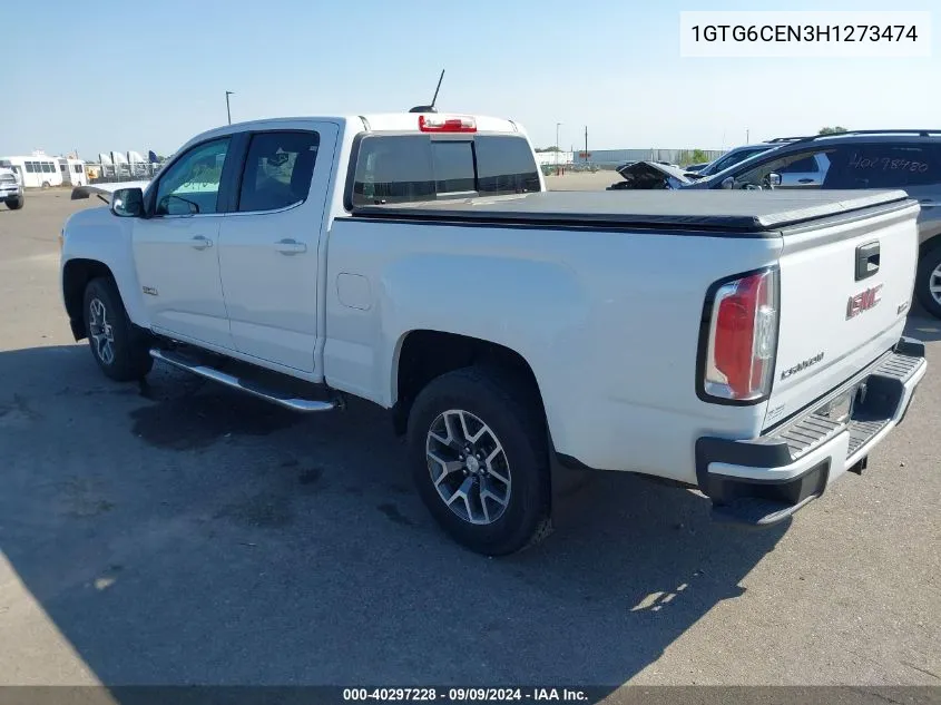 2017 GMC Canyon Sle VIN: 1GTG6CEN3H1273474 Lot: 40297228