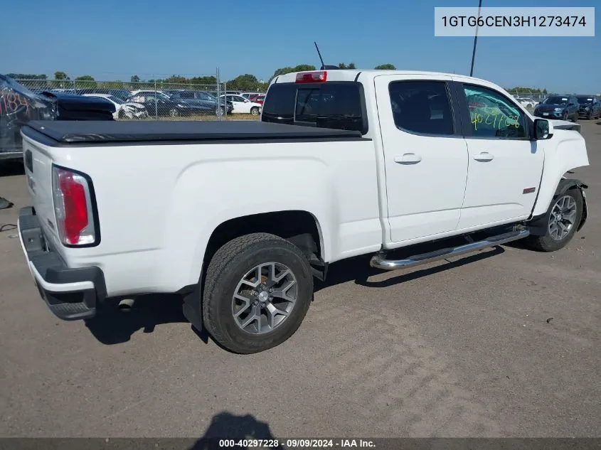 2017 GMC Canyon Sle VIN: 1GTG6CEN3H1273474 Lot: 40297228