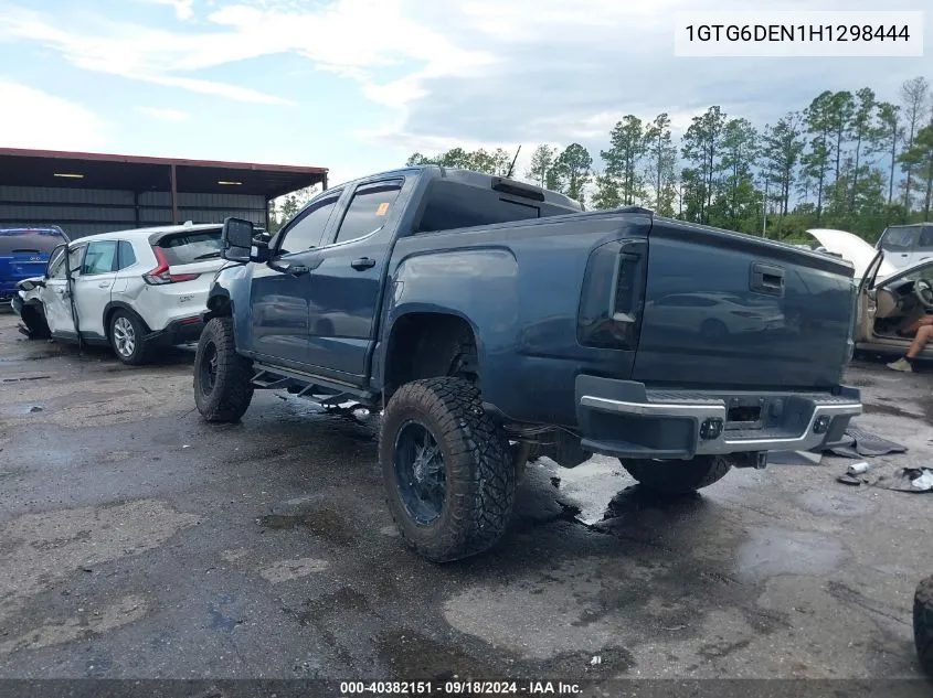 2017 GMC Canyon Slt VIN: 1GTG6DEN1H1298444 Lot: 40382151