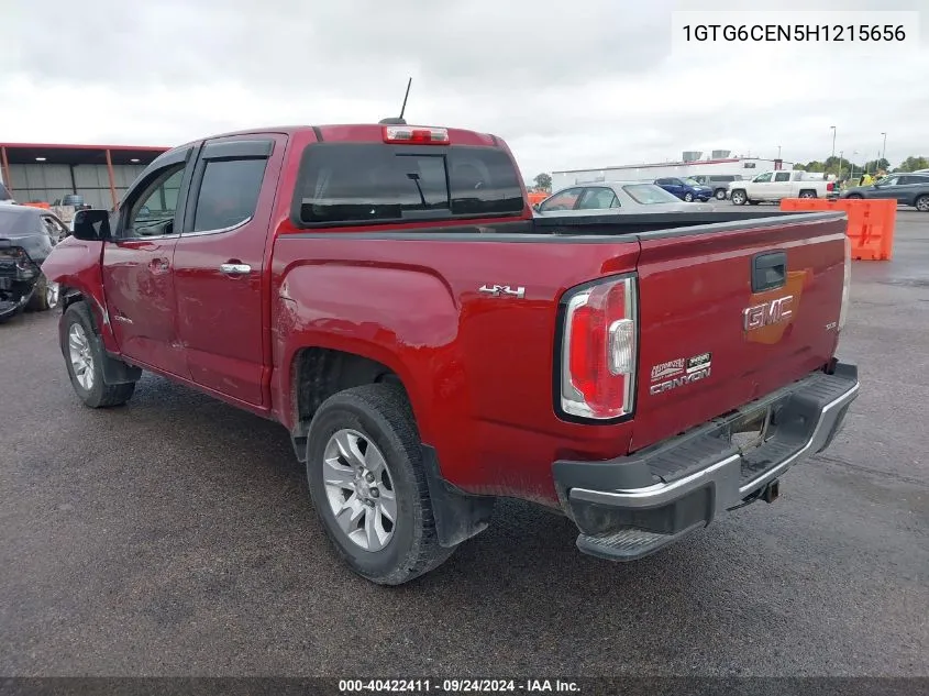 2017 GMC Canyon Sle VIN: 1GTG6CEN5H1215656 Lot: 40422411