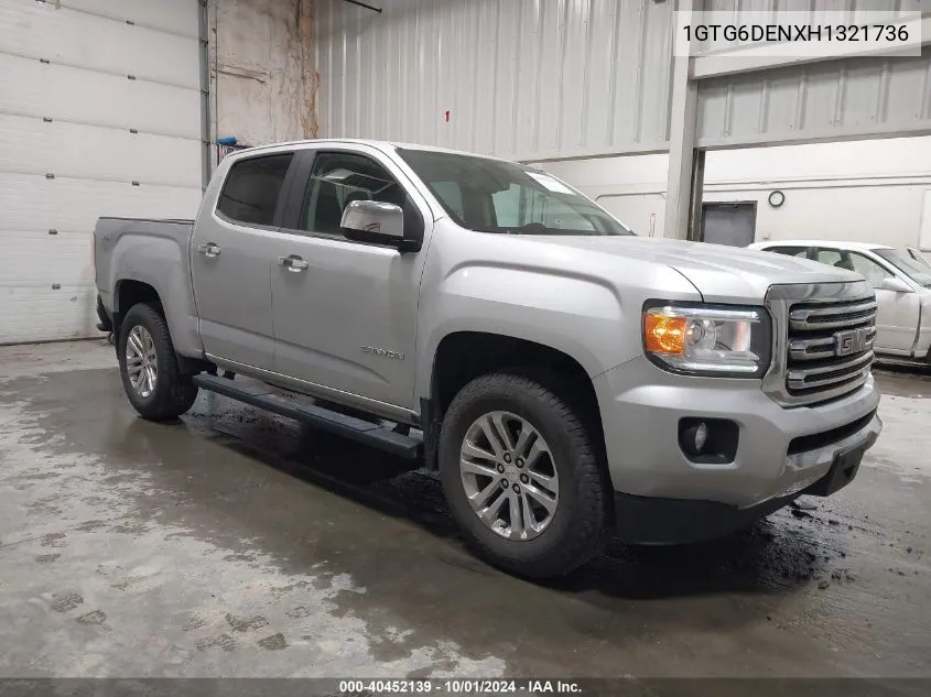 2017 GMC Canyon Slt VIN: 1GTG6DENXH1321736 Lot: 40452139