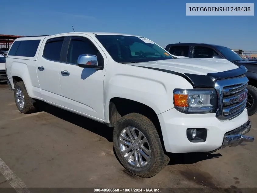 2017 GMC Canyon Slt VIN: 1GTG6DEN9H1248438 Lot: 40506568