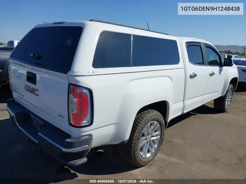 2017 GMC Canyon Slt VIN: 1GTG6DEN9H1248438 Lot: 40506568