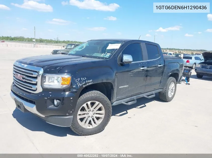 2017 GMC Canyon Slt VIN: 1GTG6DEN6H1290436 Lot: 40522282