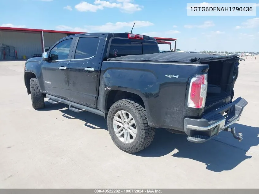 2017 GMC Canyon Slt VIN: 1GTG6DEN6H1290436 Lot: 40522282