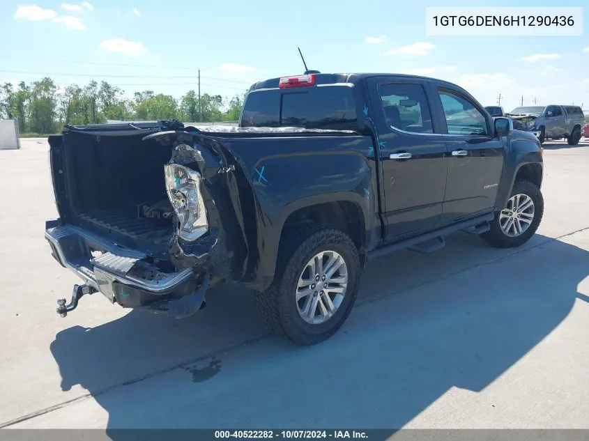 2017 GMC Canyon Slt VIN: 1GTG6DEN6H1290436 Lot: 40522282