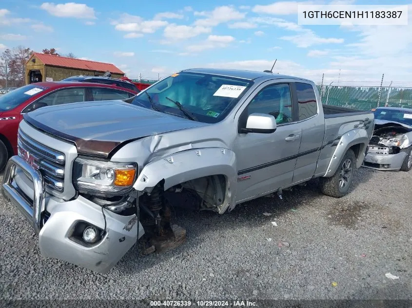 2017 GMC Canyon Sle VIN: 1GTH6CEN1H1183387 Lot: 40726339