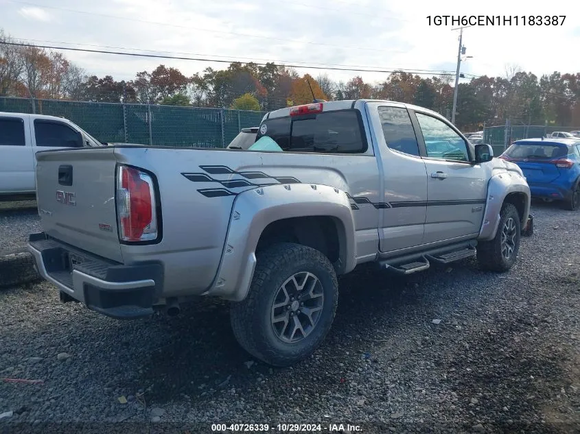 2017 GMC Canyon Sle VIN: 1GTH6CEN1H1183387 Lot: 40726339