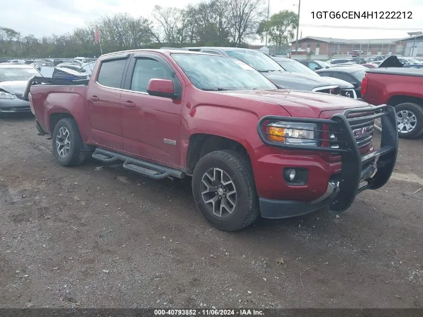 2017 GMC Canyon Sle VIN: 1GTG6CEN4H1222212 Lot: 40793852