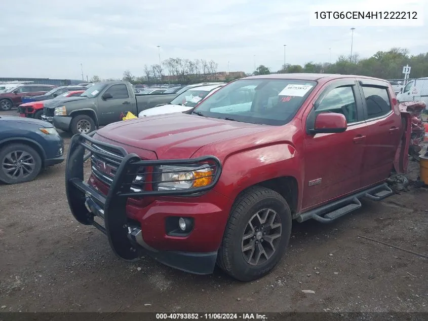 2017 GMC Canyon Sle VIN: 1GTG6CEN4H1222212 Lot: 40793852