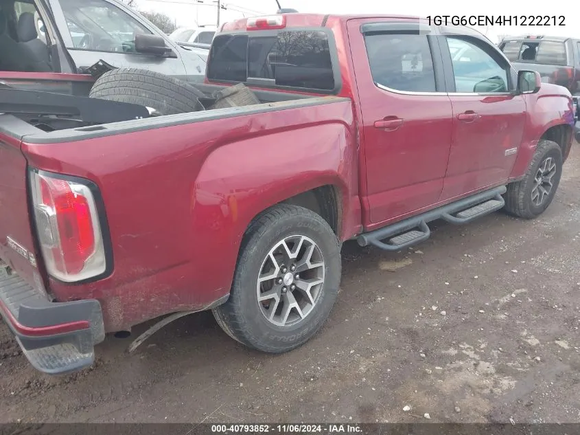 2017 GMC Canyon Sle VIN: 1GTG6CEN4H1222212 Lot: 40793852