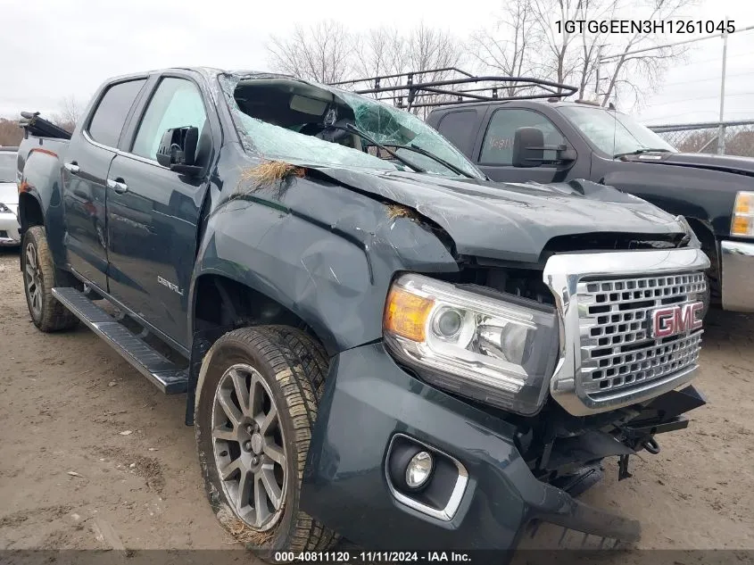 2017 GMC Canyon Denali VIN: 1GTG6EEN3H1261045 Lot: 40811120