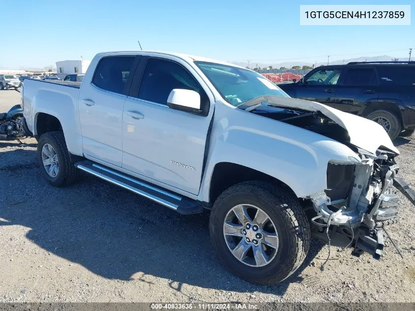 2017 GMC Canyon Sle VIN: 1GTG5CEN4H1237859 Lot: 40833635