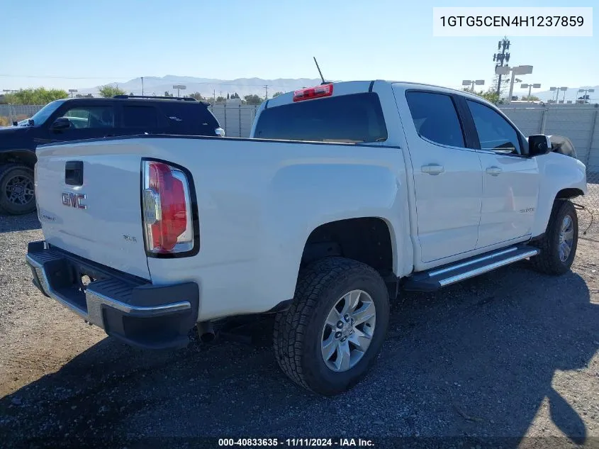 2017 GMC Canyon Sle VIN: 1GTG5CEN4H1237859 Lot: 40833635