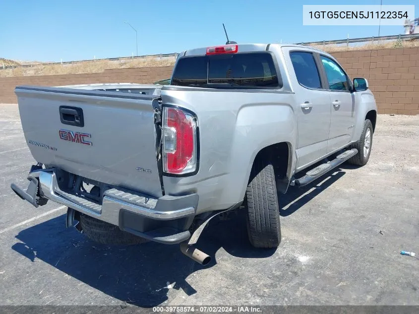 2018 GMC Canyon Sle VIN: 1GTG5CEN5J1122354 Lot: 39758574