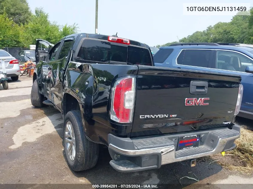 2018 GMC Canyon Slt VIN: 1GTG6DEN5J1131459 Lot: 39954201