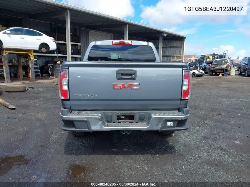 2018 GMC Canyon VIN: 1GTG5BEA3J1220497 Lot: 40240285