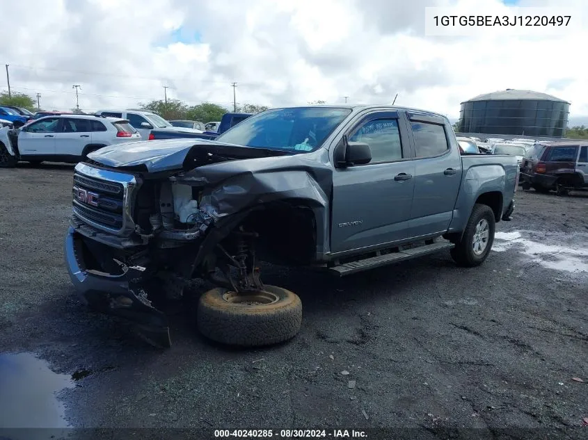 2018 GMC Canyon VIN: 1GTG5BEA3J1220497 Lot: 40240285