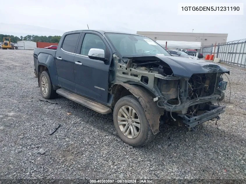 1GTG6DEN5J1231190 2018 GMC Canyon Slt