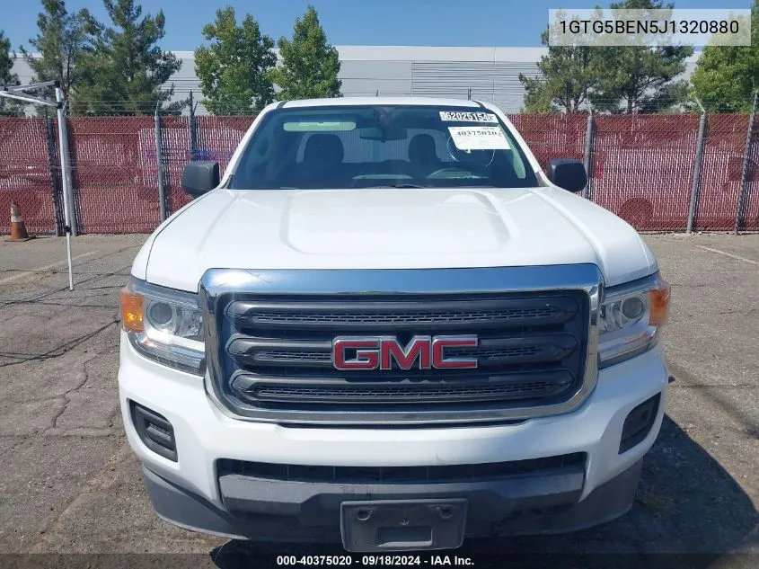 2018 GMC Canyon VIN: 1GTG5BEN5J1320880 Lot: 40375020