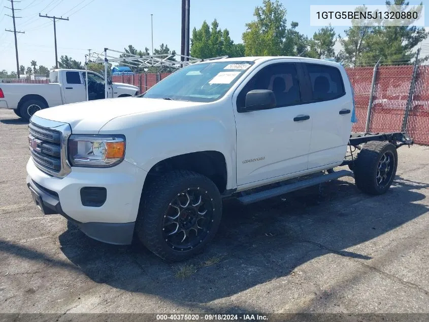 2018 GMC Canyon VIN: 1GTG5BEN5J1320880 Lot: 40375020