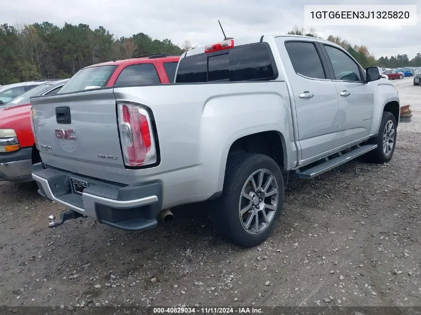 2018 GMC Canyon Denali VIN: 1GTG6EEN3J1325820 Lot: 40829034