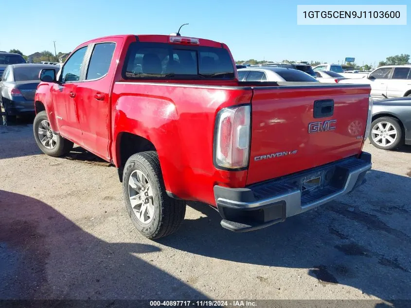 2018 GMC Canyon Sle VIN: 1GTG5CEN9J1103600 Lot: 40897717