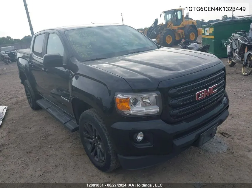 2019 GMC Canyon VIN: 1GTG6CEN4K1323449 Lot: 12081051