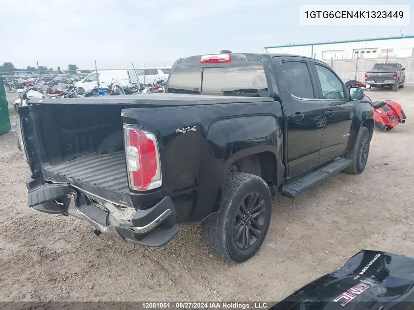 2019 GMC Canyon VIN: 1GTG6CEN4K1323449 Lot: 12081051