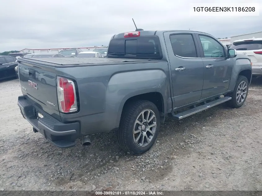 2019 GMC Canyon Denali VIN: 1GTG6EEN3K1186208 Lot: 39892181