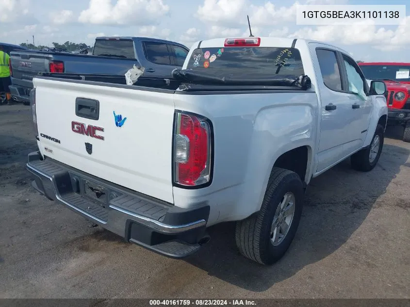 1GTG5BEA3K1101138 2019 GMC Canyon