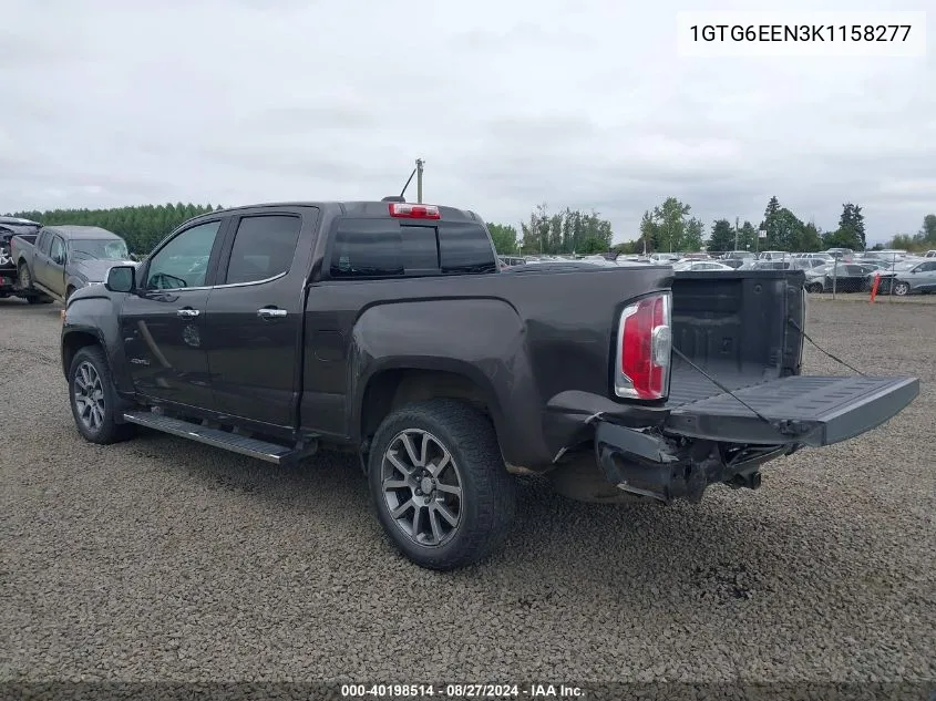 2019 GMC Canyon Denali VIN: 1GTG6EEN3K1158277 Lot: 40198514