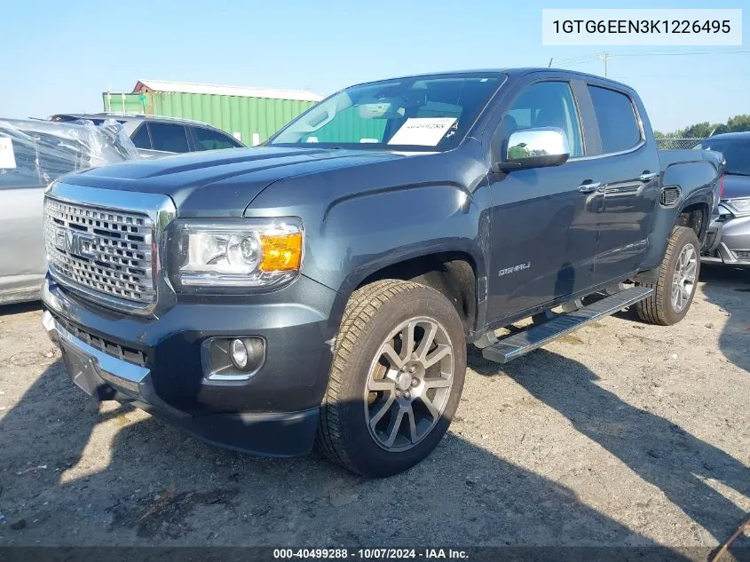 2019 GMC Canyon Denali VIN: 1GTG6EEN3K1226495 Lot: 40499288