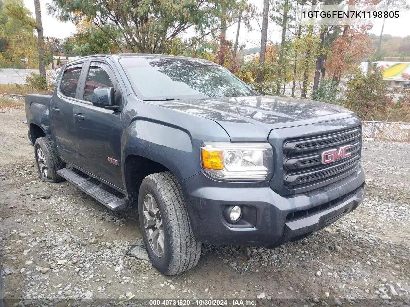 2019 GMC Canyon All Terrain W/Leather VIN: 1GTG6FEN7K1198805 Lot: 40731820