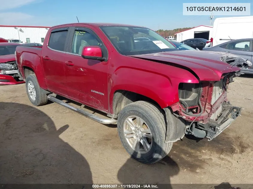 2019 GMC Canyon Sle VIN: 1GTG5CEA9K1214601 Lot: 40895307