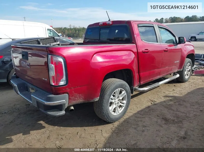 2019 GMC Canyon Sle VIN: 1GTG5CEA9K1214601 Lot: 40895307