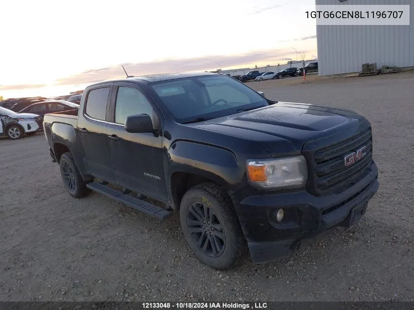 2020 GMC Canyon Sle VIN: 1GTG6CEN8L1196707 Lot: 12133048