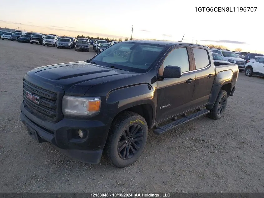 2020 GMC Canyon Sle VIN: 1GTG6CEN8L1196707 Lot: 12133048