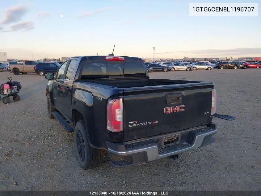 2020 GMC Canyon Sle VIN: 1GTG6CEN8L1196707 Lot: 12133048