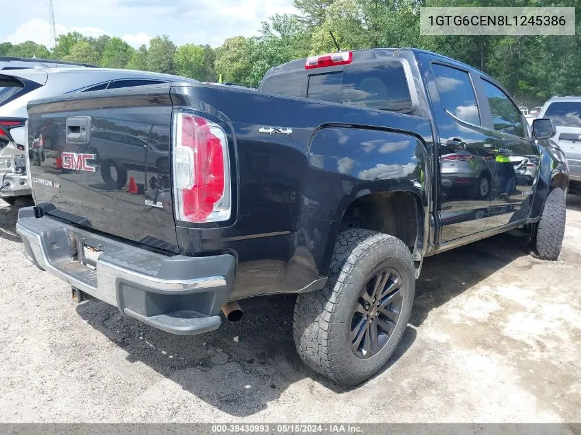 2020 GMC Canyon 4Wd Short Box Sle VIN: 1GTG6CEN8L1245386 Lot: 39430993