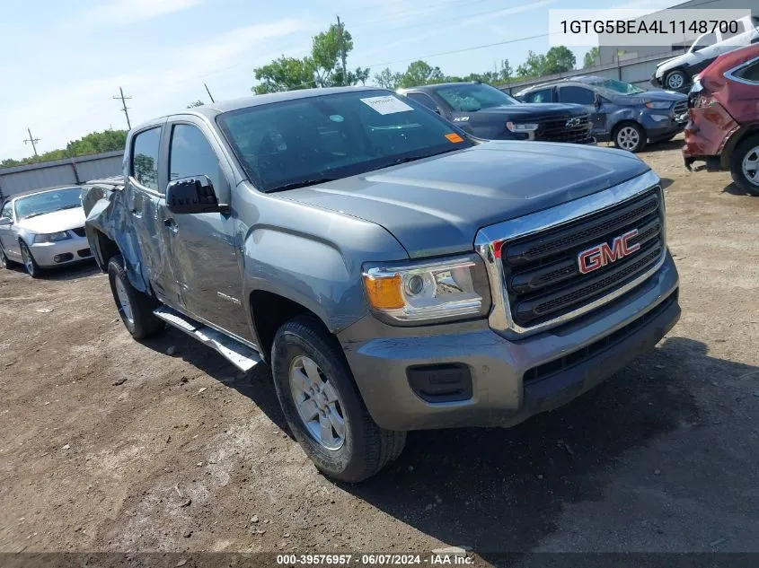 2020 GMC Canyon 2Wd Short Box VIN: 1GTG5BEA4L1148700 Lot: 39576957