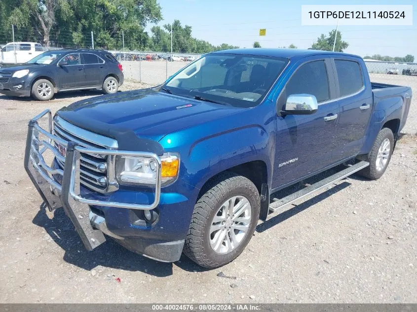 2020 GMC Canyon 4Wd Short Box Slt VIN: 1GTP6DE12L1140524 Lot: 40024576