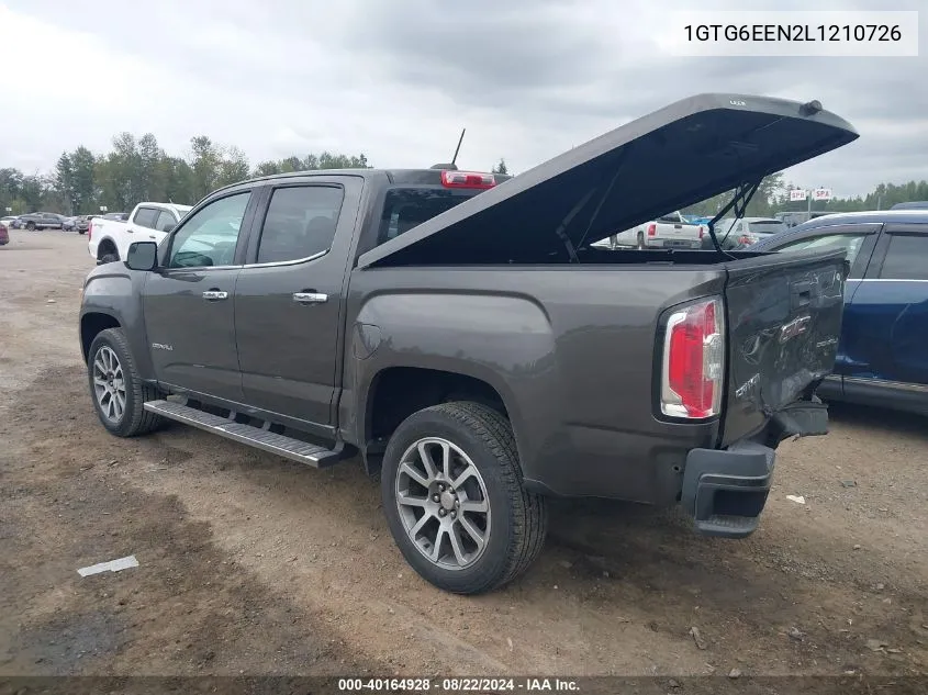 1GTG6EEN2L1210726 2020 GMC Canyon 4Wd Short Box Denali