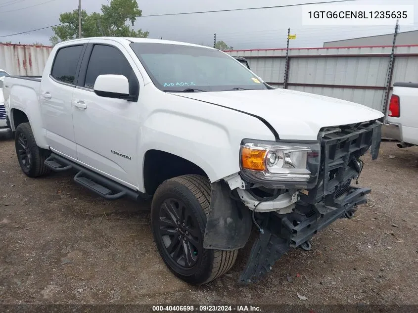 2020 GMC Canyon 4Wd Short Box Sle VIN: 1GTG6CEN8L1235635 Lot: 40406698