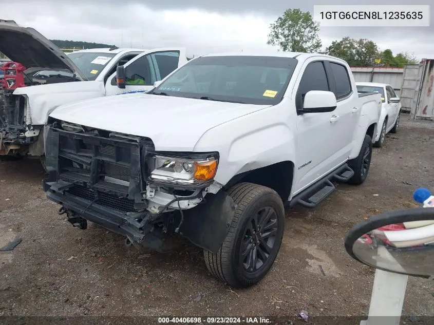 1GTG6CEN8L1235635 2020 GMC Canyon 4Wd Short Box Sle