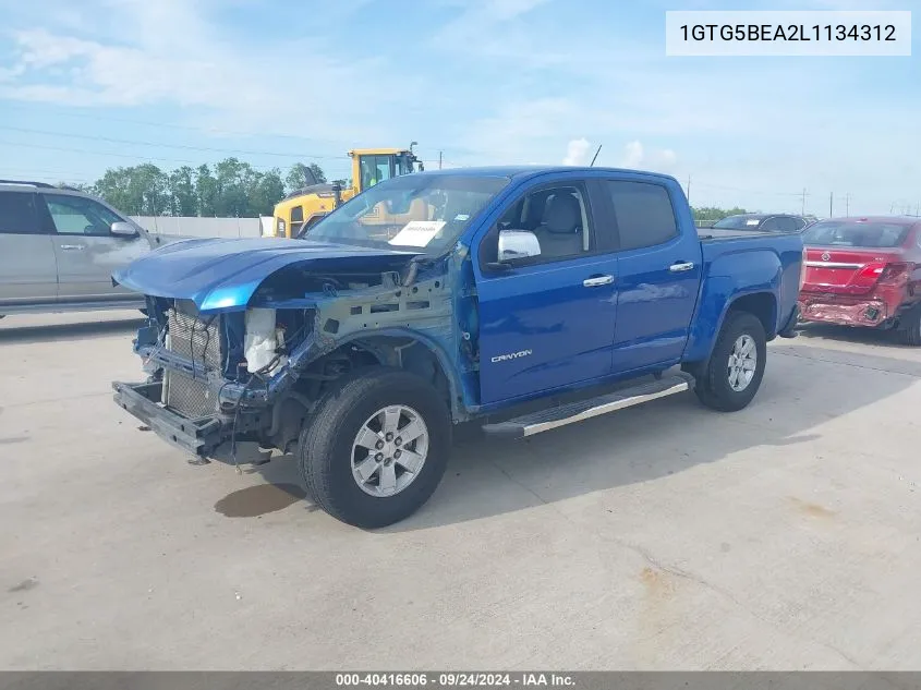 2020 GMC Canyon 2Wd Short Box VIN: 1GTG5BEA2L1134312 Lot: 40416606