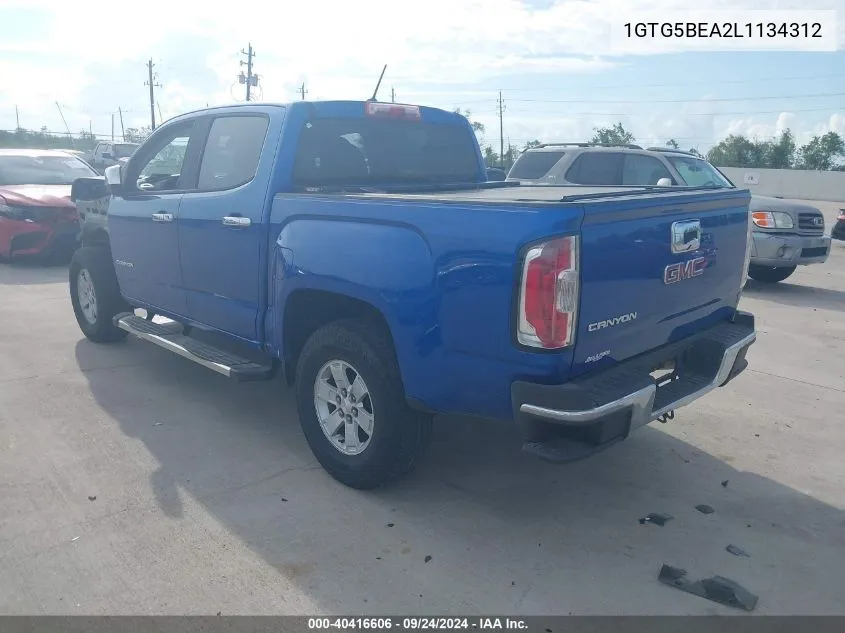 2020 GMC Canyon 2Wd Short Box VIN: 1GTG5BEA2L1134312 Lot: 40416606